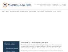 Tablet Screenshot of marshall-law-firm.com